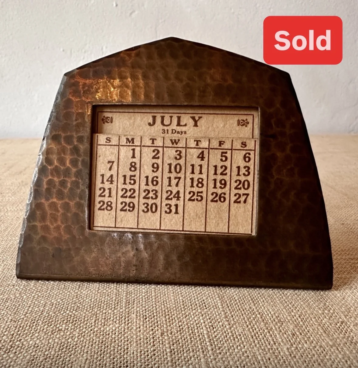Arts &amp; Crafts Calendar Frame