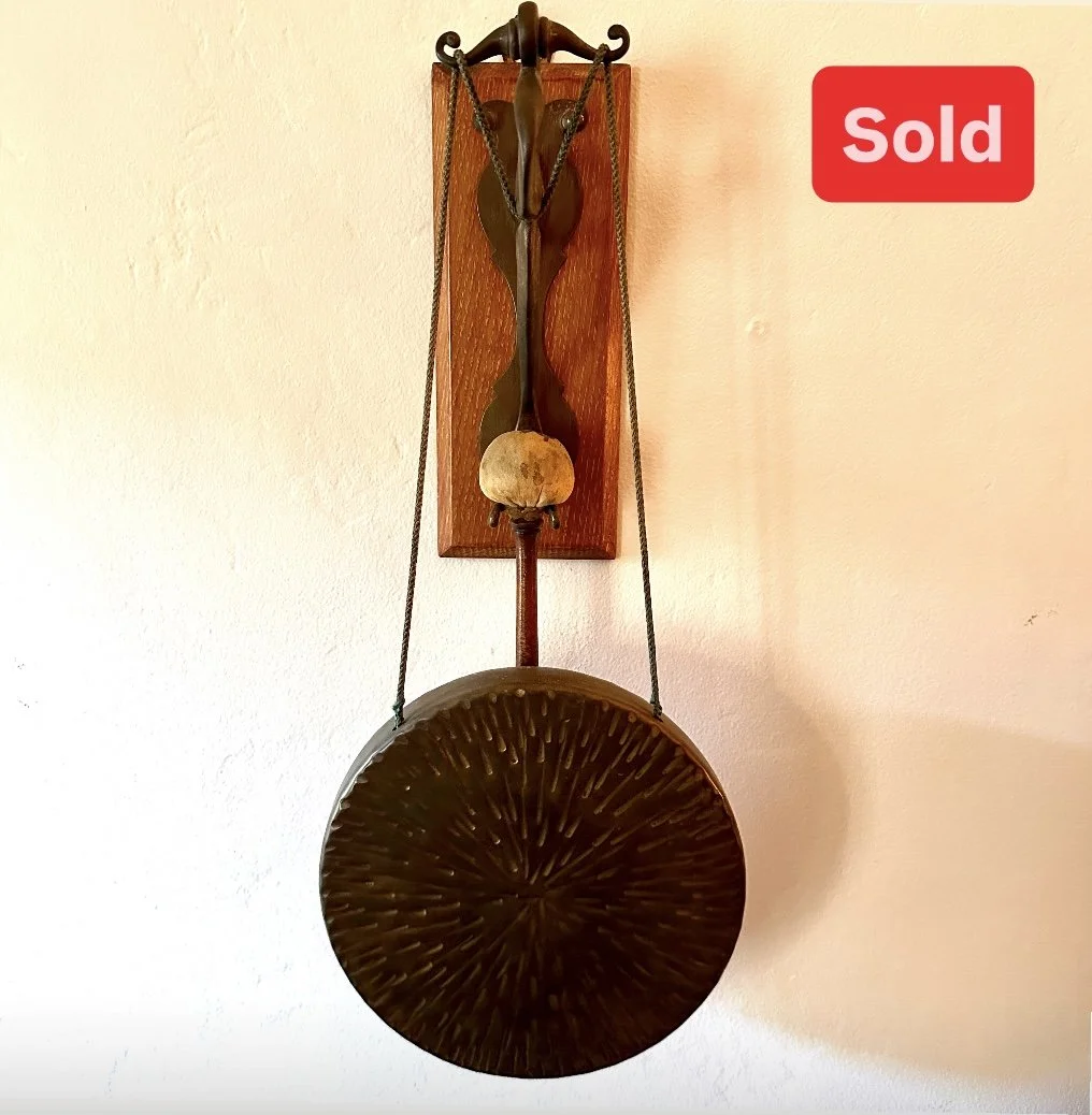 English Art Nouveau Dinner Gong