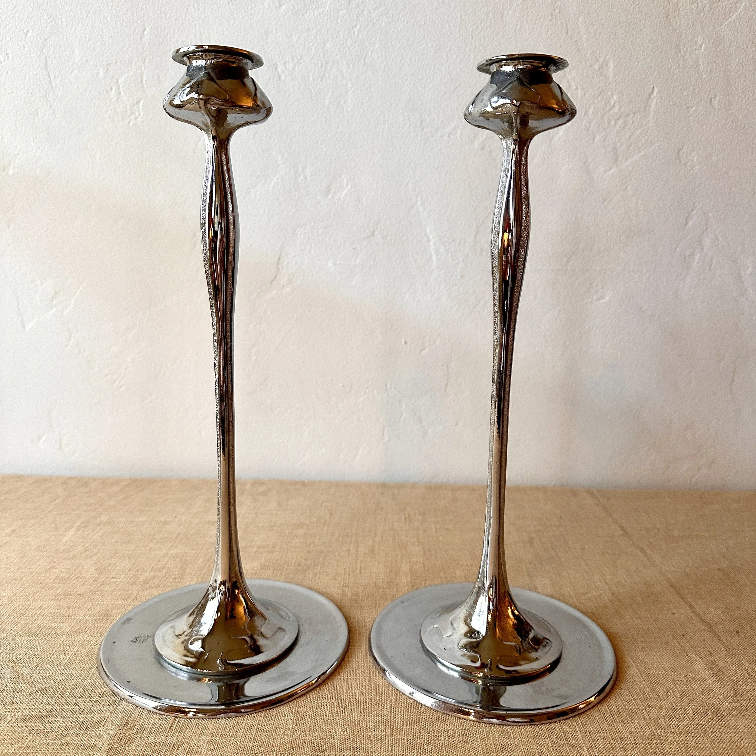 Robert Jarvie Silver-plate Candlesticks