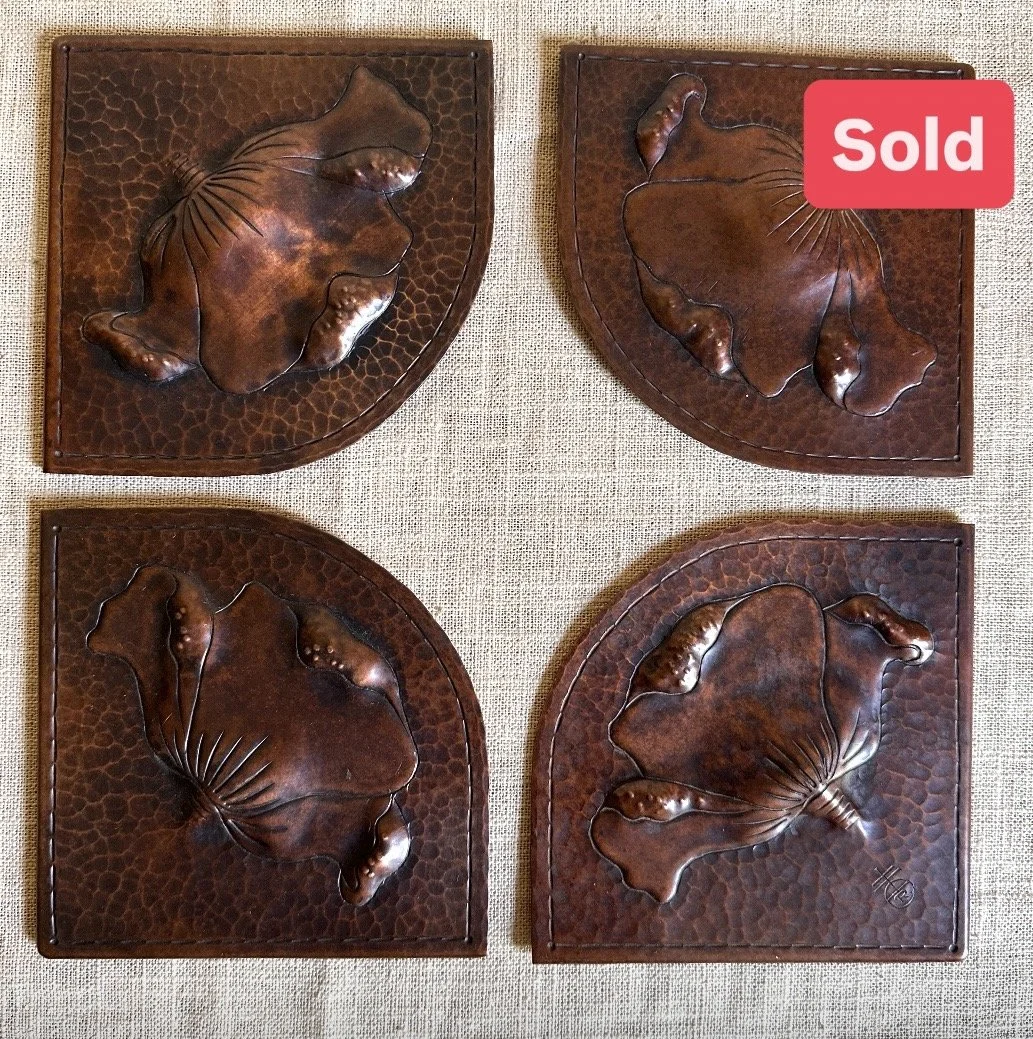 Roycroft Poppy Blotter Corners