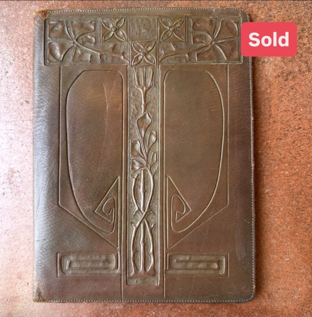 George ScheideMantel Roycroft Leather Frame
