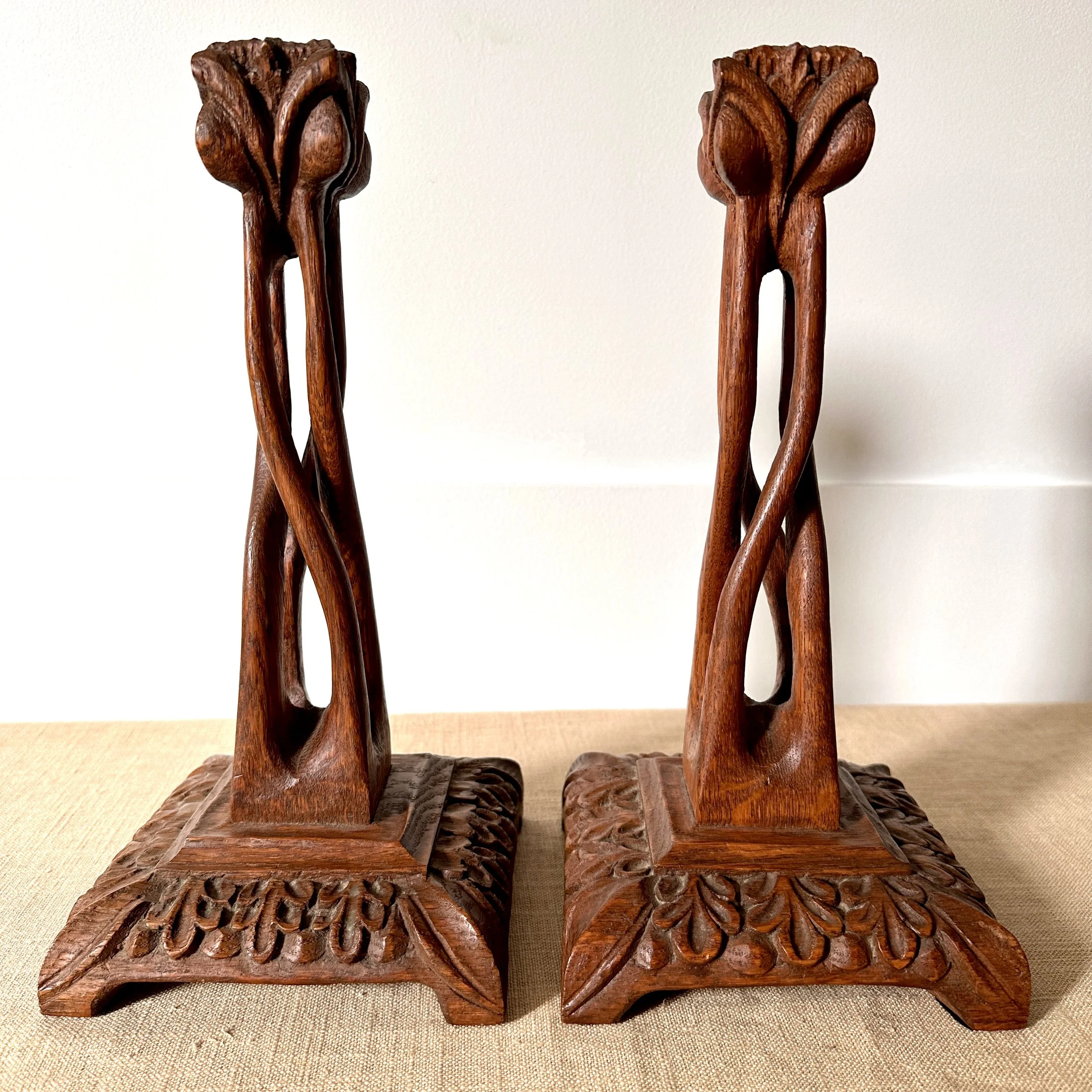 Charles S. Hall (Roycroft) Candlesticks
