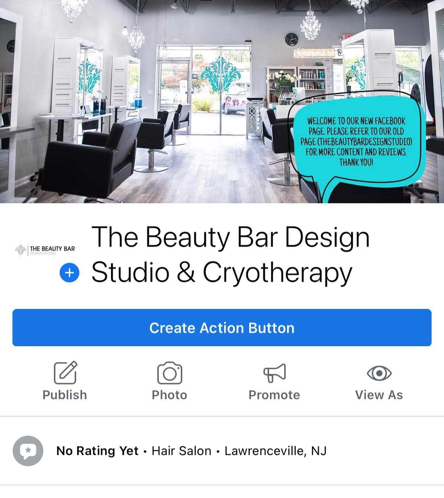 HELLO BEAUTIFUL CLIENTS🤍 

We are sad to say that our old Facebook page was hacked which has lead us to create our New Page! THE BEAUTY BAR DESIGN STUDIO &amp; CRYOTHERAPY. To all of our amazing and loyal clients, we ask that you please help us and 