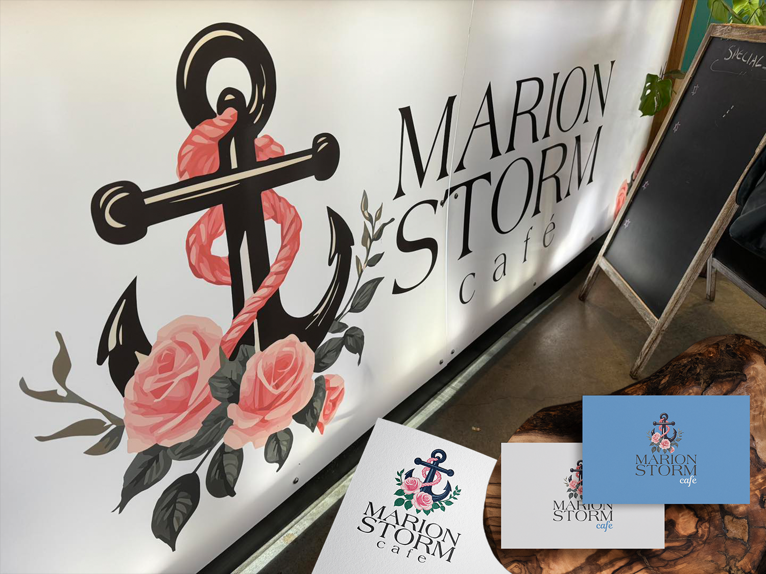 Rebrand and logo design of a cafe in Devonport, Tasmania