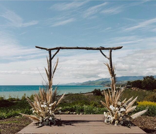 That view🙌 📸 @ofloveandmagic
.
.
.
.
#santabarbara #farmlife #farm #gaviotacoast #thatviewtho #weddingarch #floraldesign #pampasgrass #keepitsimple #driftwoodarch #driftwood #santabarbarawedding #californiawedding #destinationwedding