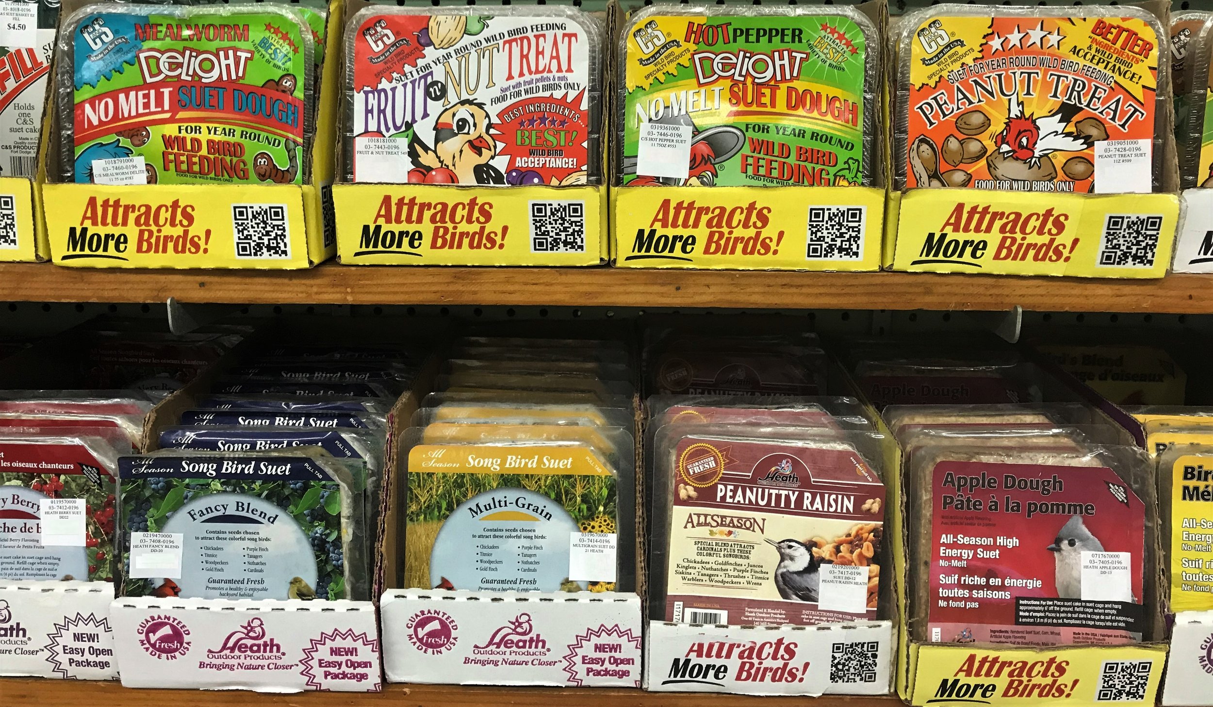  We also carry C&amp;S suet and Pine Tree Farms Suet! 