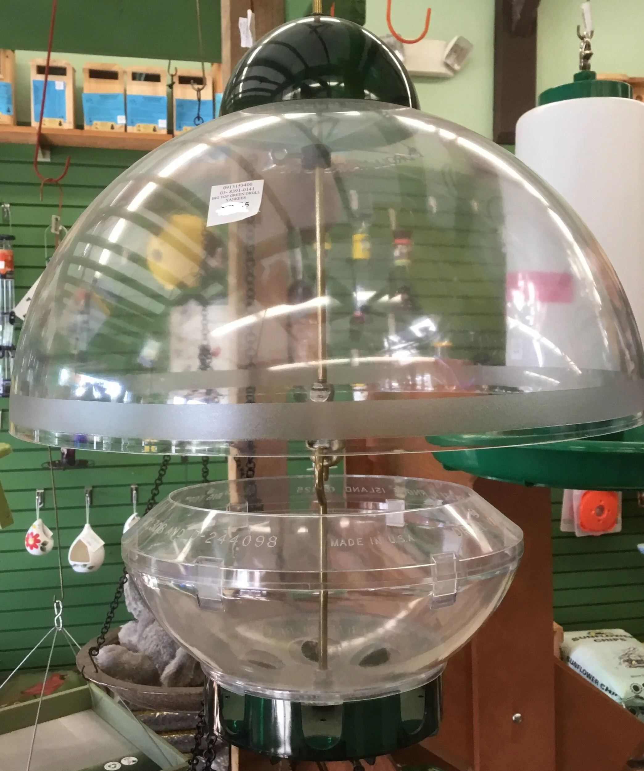 Green Big Top Feeder by Droll Yankees