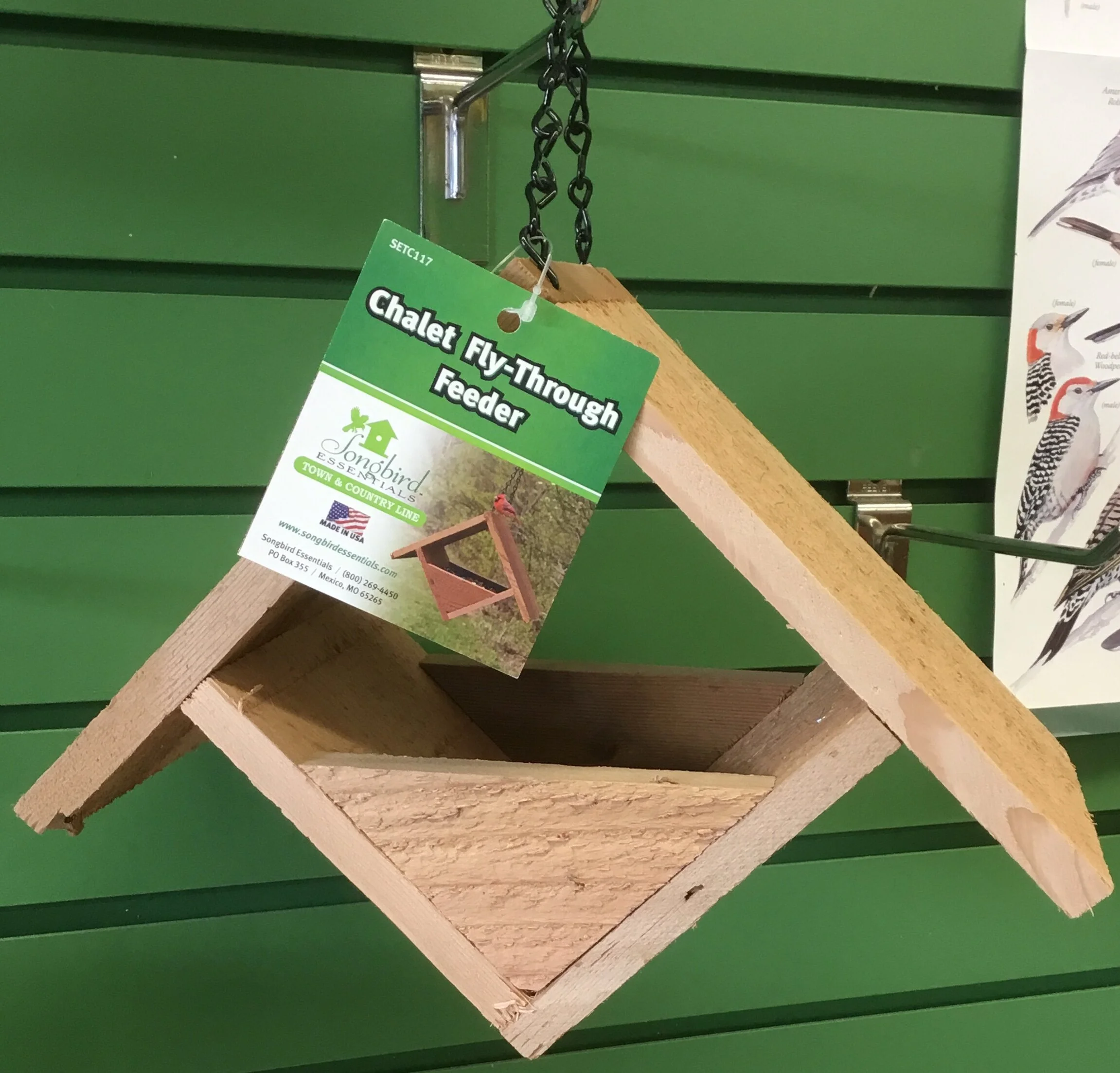 Chalet Fly-Through Feeder from Songbird Essentials