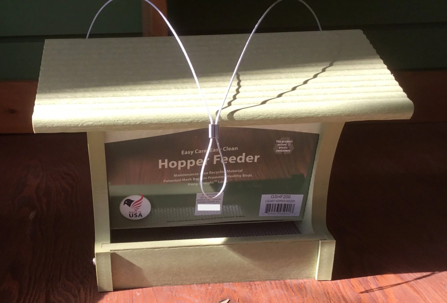 Medium Green Hopper Feeder from Green Solutions