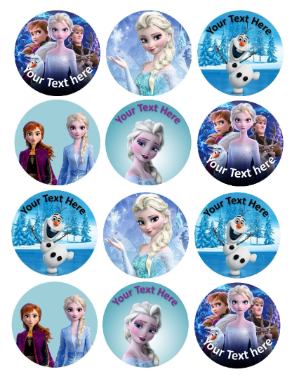 Frozen Edible Cake Topper Printable