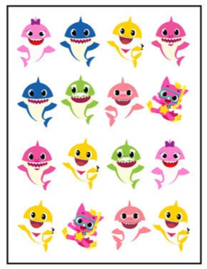 Baby Shark Cutouts Printable