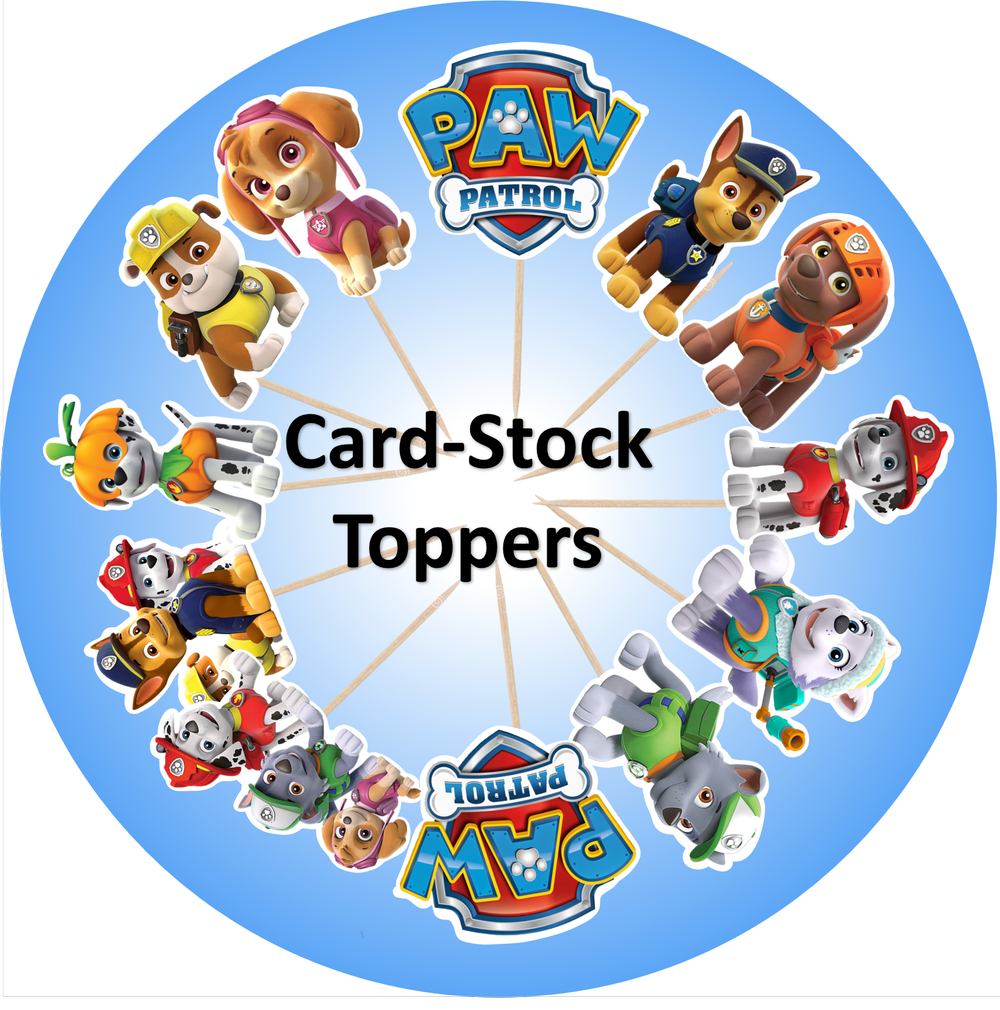 Paw Patrol Cupcake Toppers