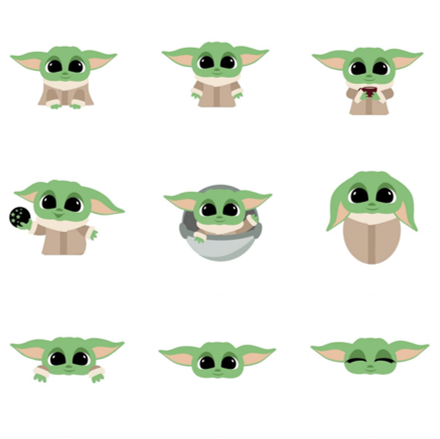 Baby Yoda Edible Image Toppers — Choco House
