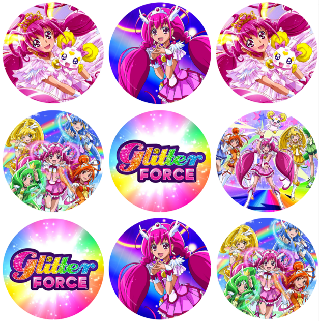 Glitter Force Edible Image Toppers. — Choco House