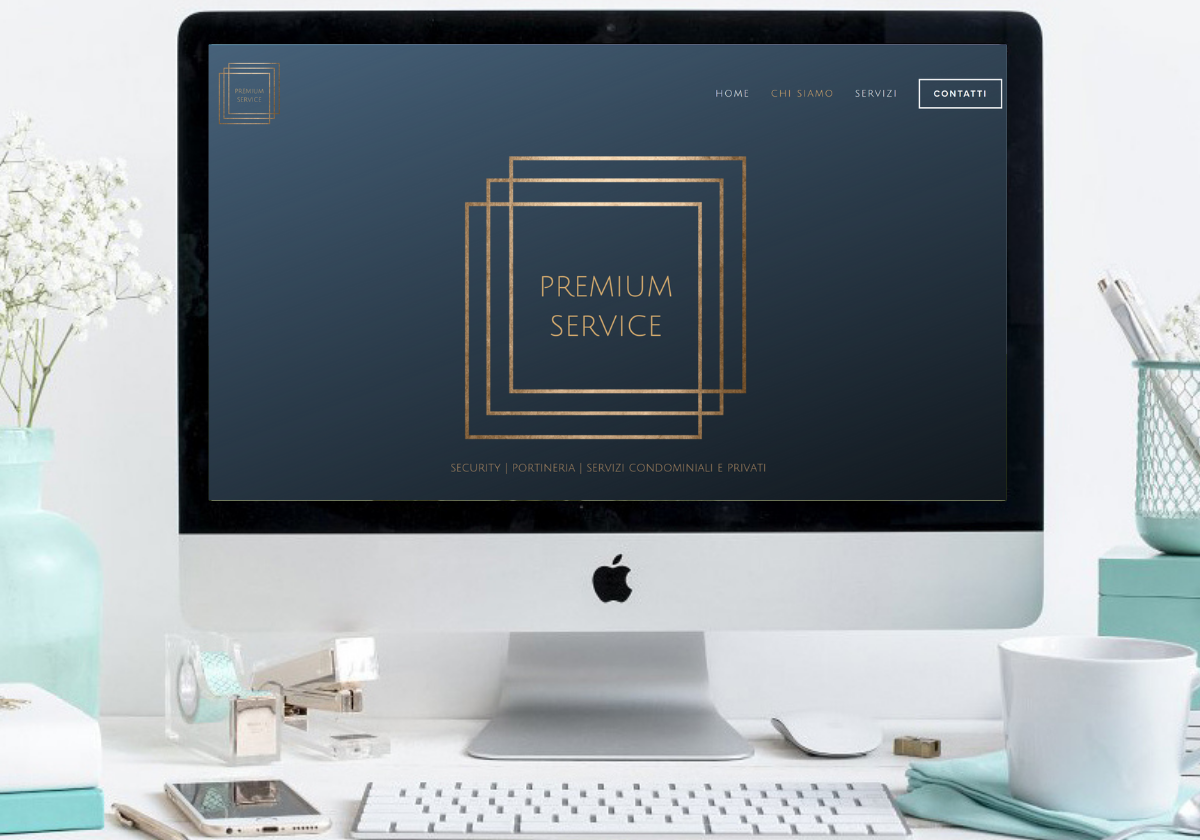 Logo e Website per agenzia di servizi Premium Service Italia