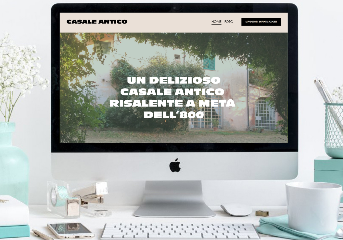 Website + branding per Casale Antico in Orbetello