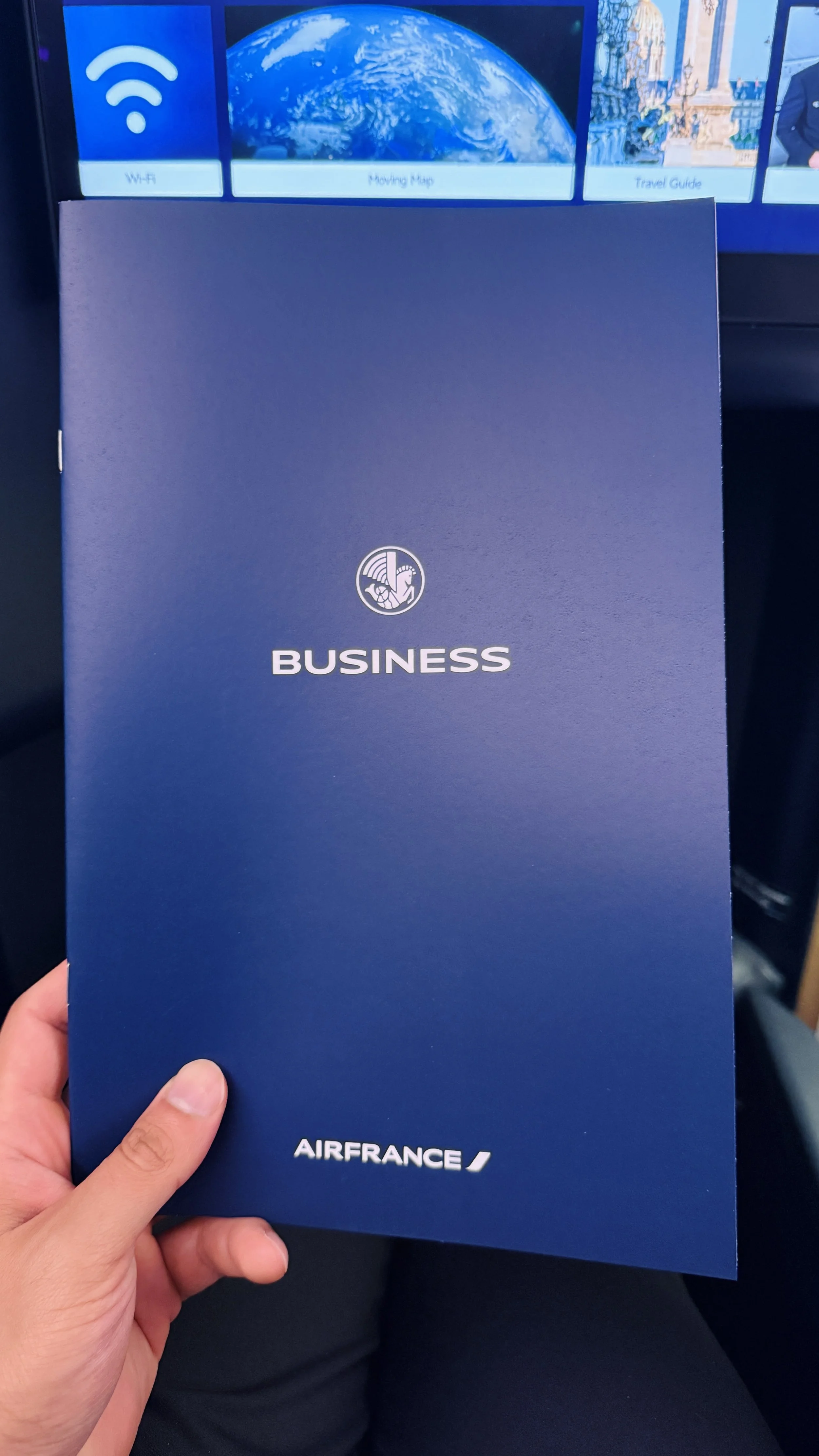 The Air France Business Class Menu