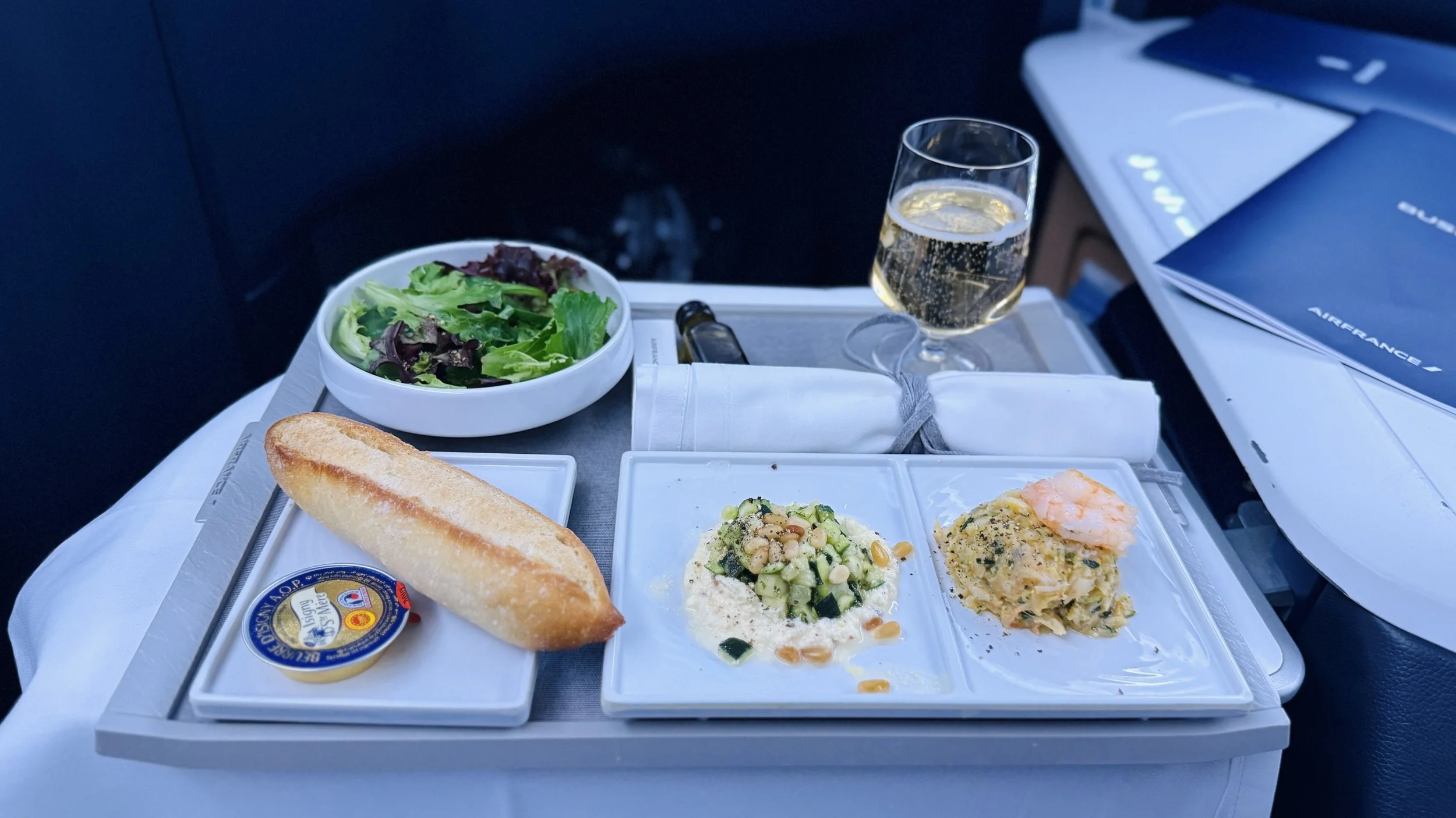 The shrimp starter was light and flavourful