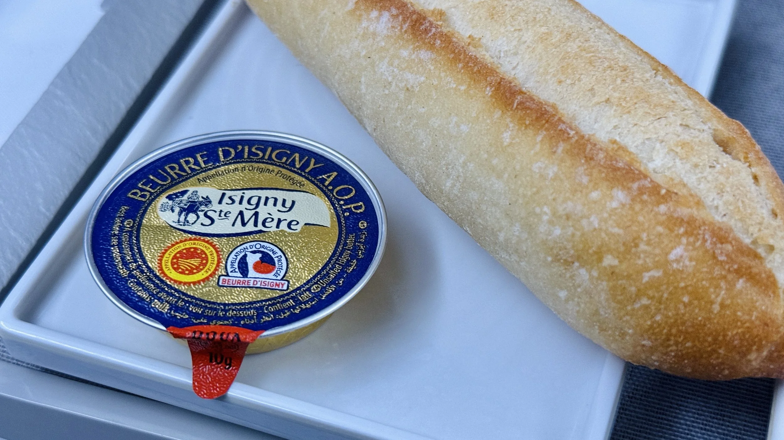 Along with authentic french butter
