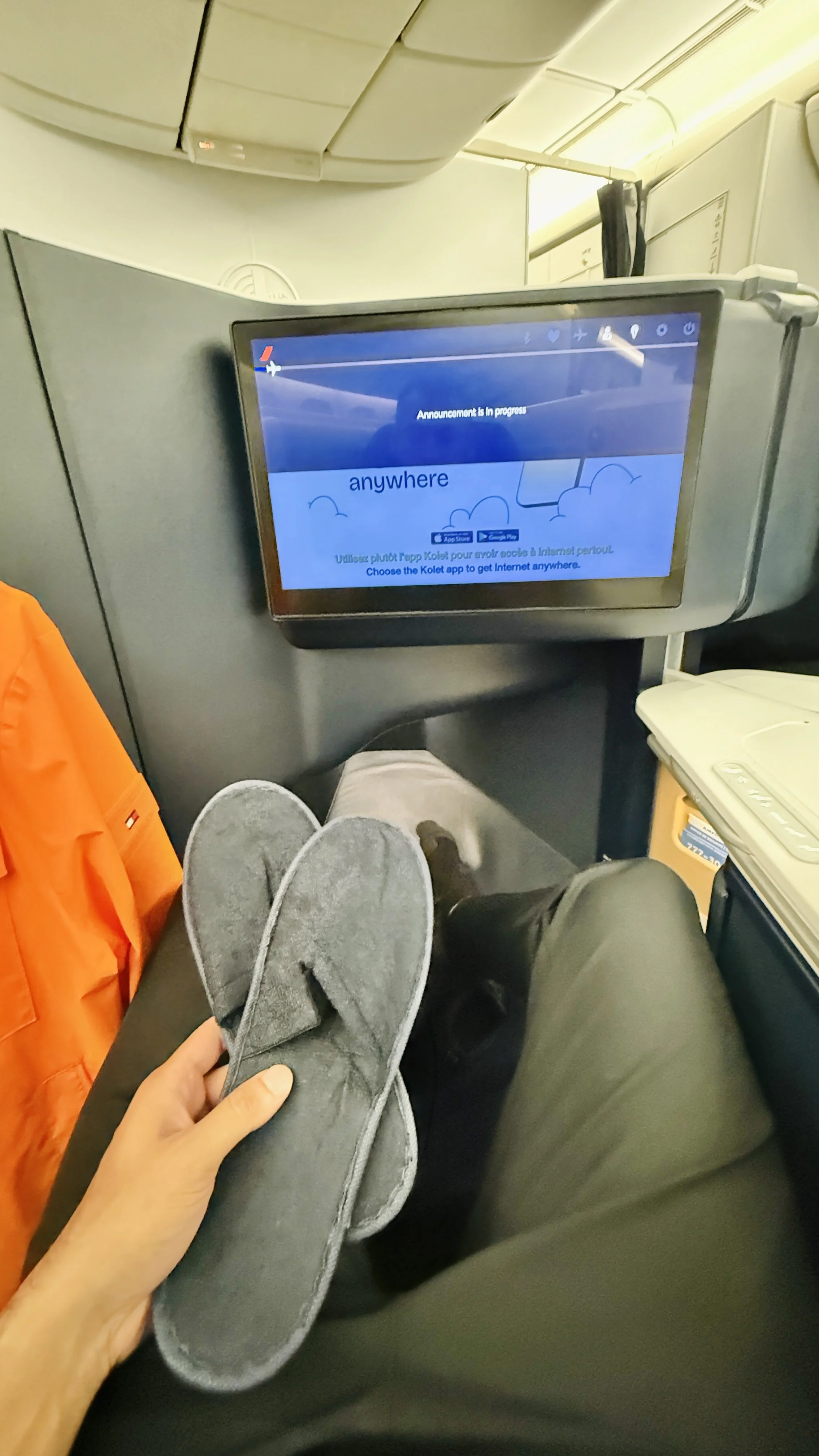 Complimentary slippers