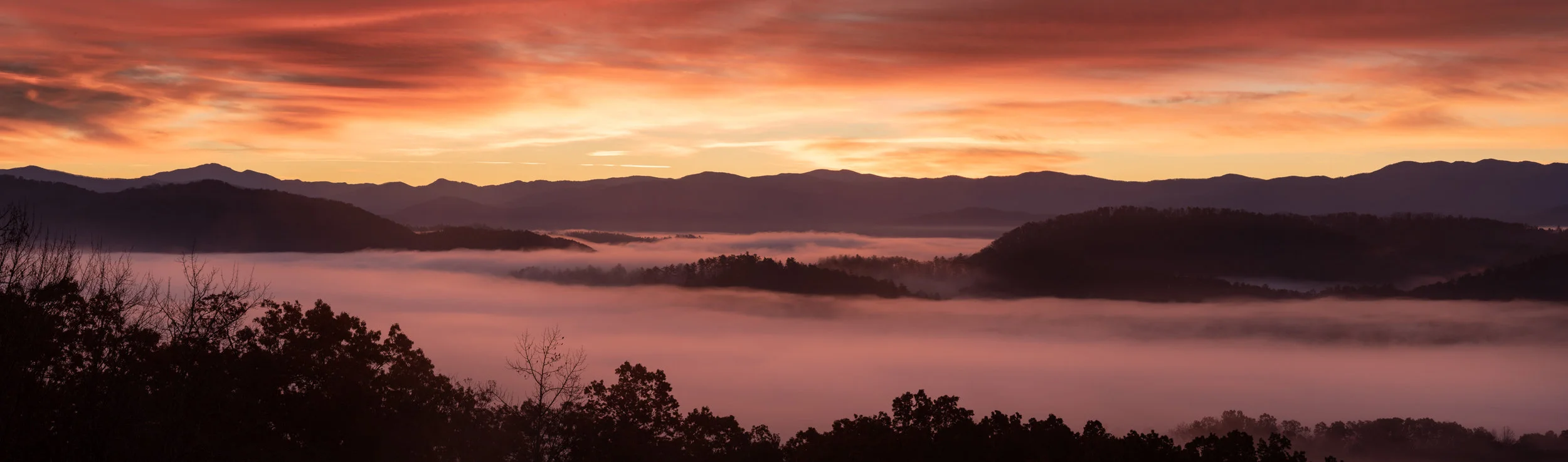 Sunrise off Foothills Parkway GSMNP.