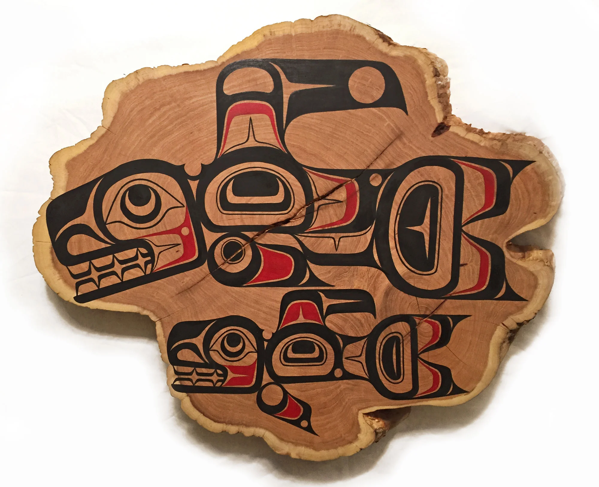 “Mother Orca” / Live edge Mesquite, Acrylic