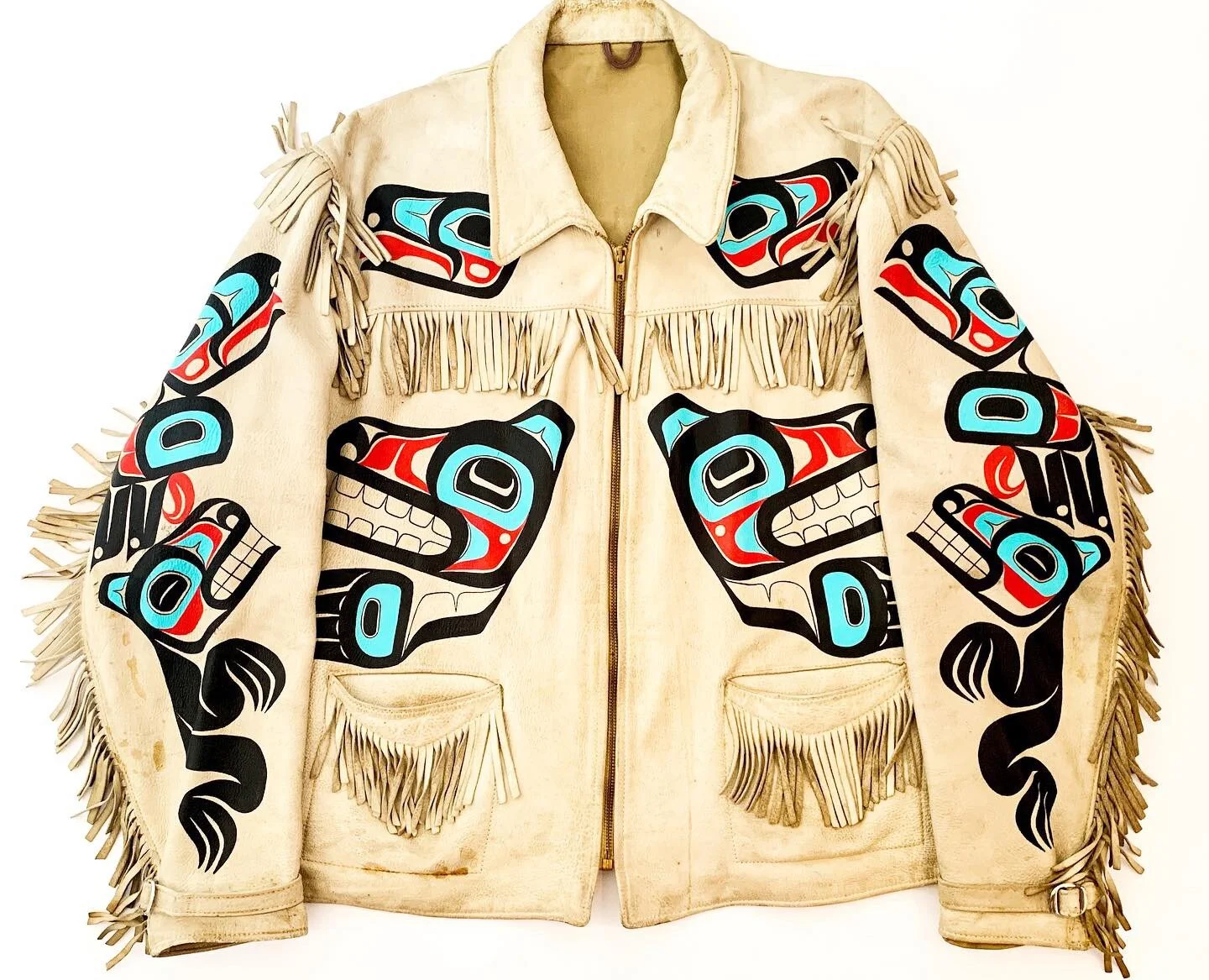 Custom Painted Leather Jacket