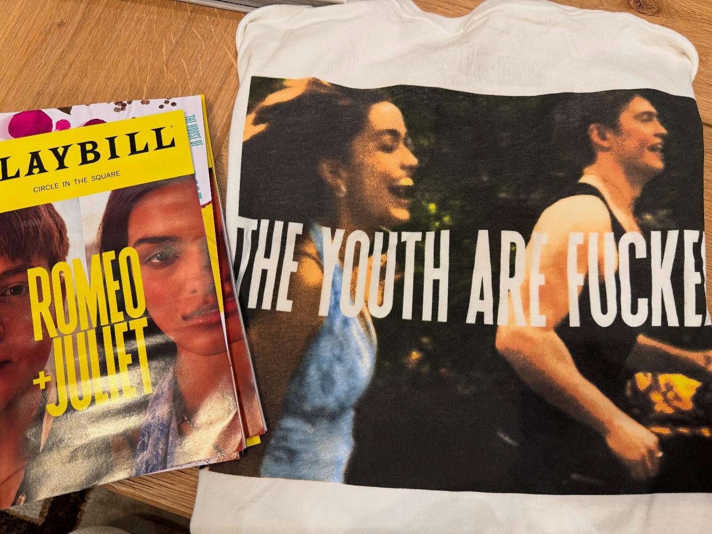 My first Playbill - from THE BEST SHOW I&rsquo;ve ever seen. 💙😭🎭 I am absolutely beside myself that I got to see Romeo + Juliet, and with @jlgraham1993, too. 🤩 #theyoutharefucked #romeojulietnyc @romeojulietnyc