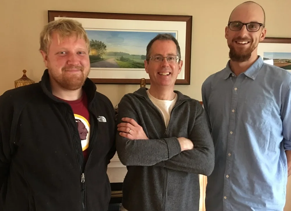 Andrew Kozar (left); Steven Kozar (center); John Wiedenbeck (right)