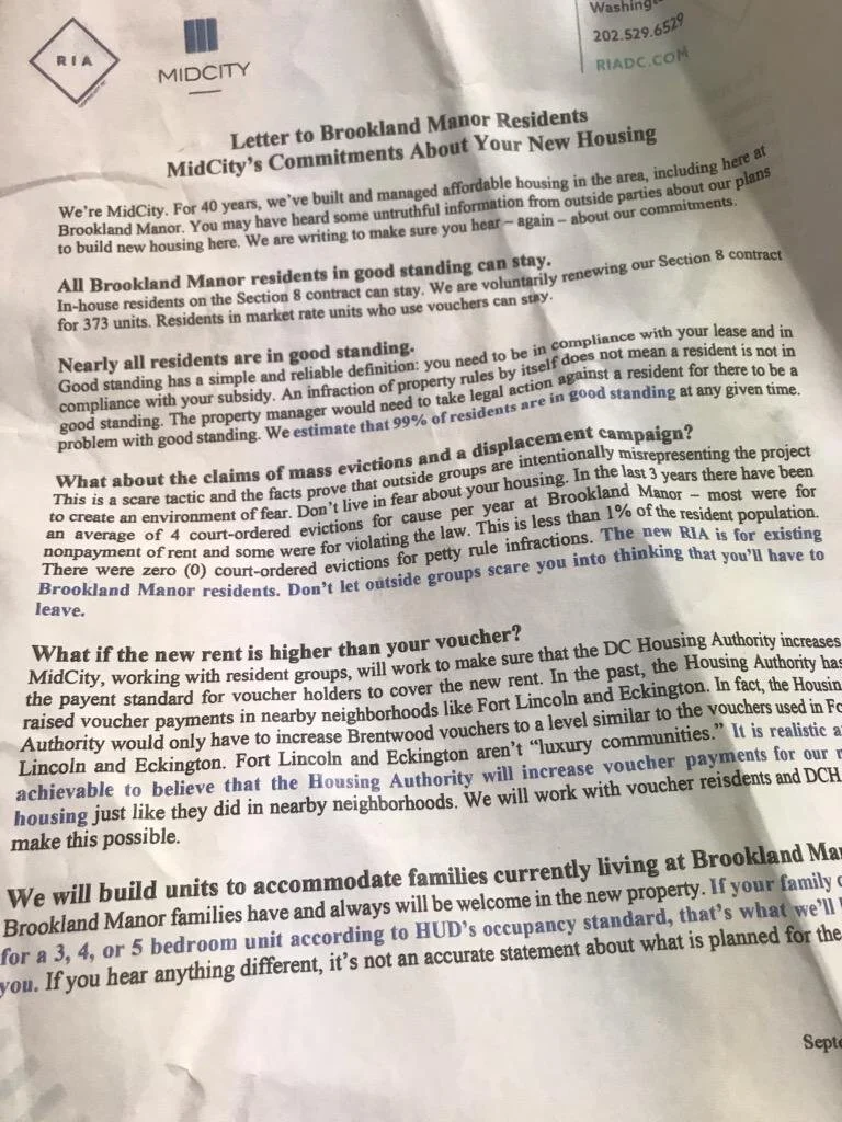 Mid-City’s connection and apparent involvement with the so-called “Champions for Change” group notices was even more obvious when they posted notices the following day (still dated September 19, 2019), with the same false and misleading information.