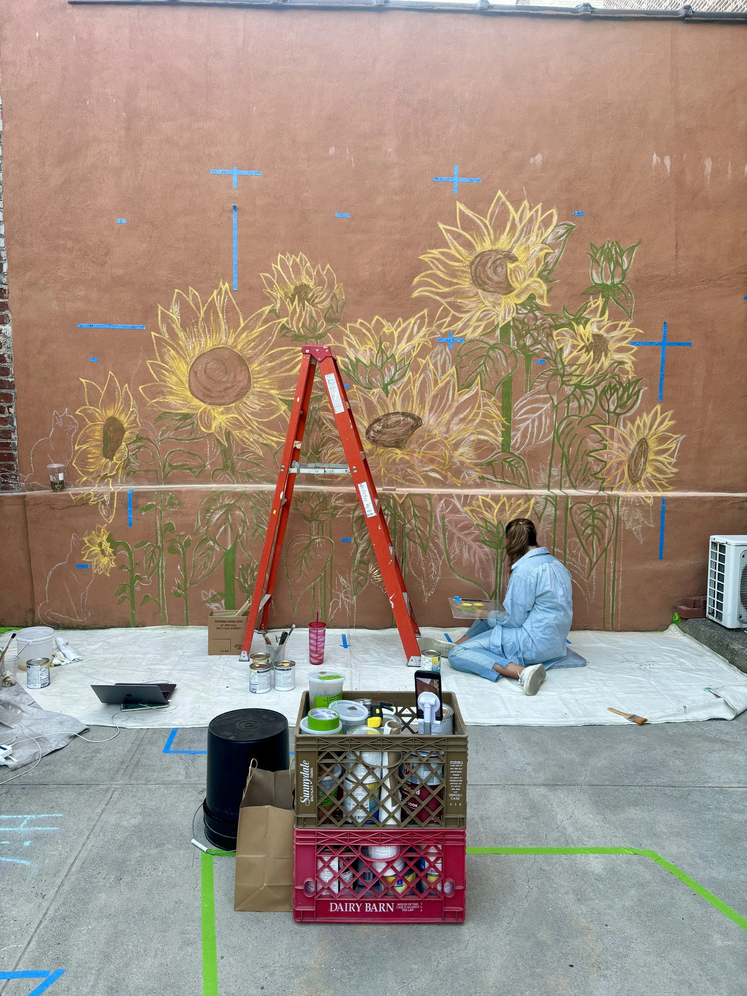 Kira Martin- Sunflower Mural 2024