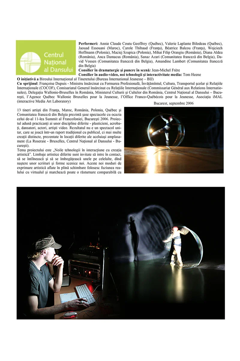 2006 | Centrul National Al Dansului Roumania Roue Cyr