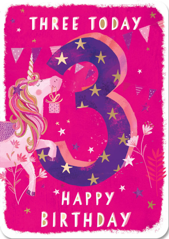 Carte d'anniversaire-Flamingo-Jack & Lily Ling Design Femelle Fille qualité neuf