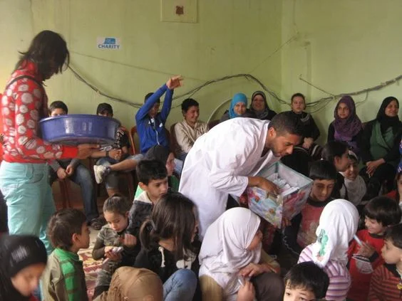 Elias working with refugee camps in Lebanon (Ein El Hilweh & Rashidieh Camp) 