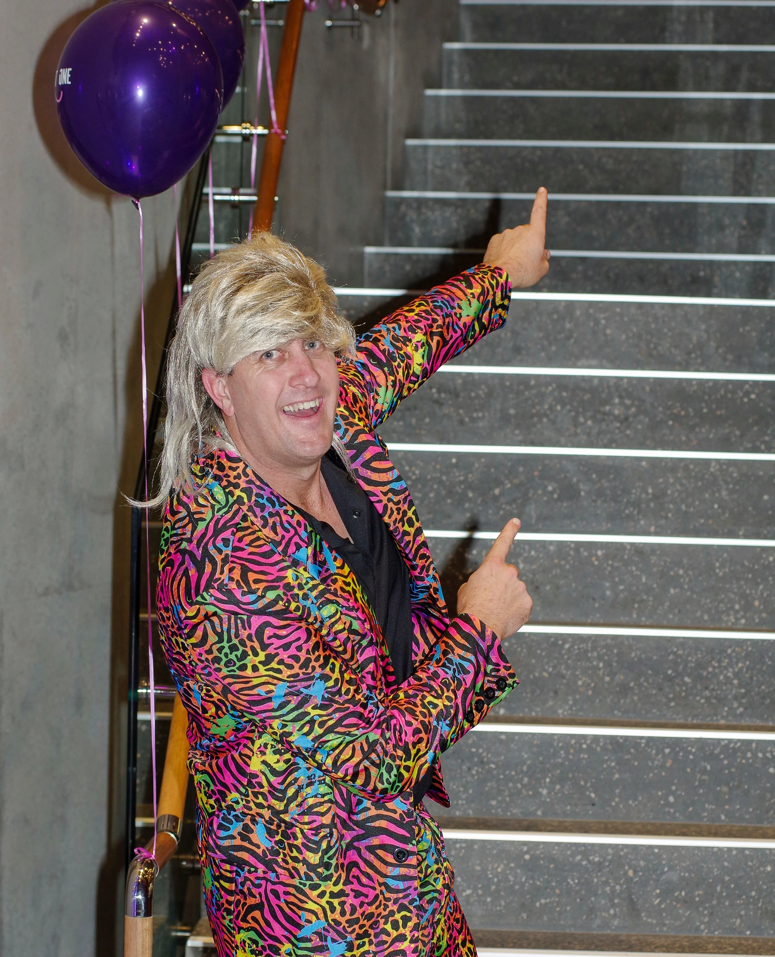 Event organiser Steve Corrie dressed up for the night.