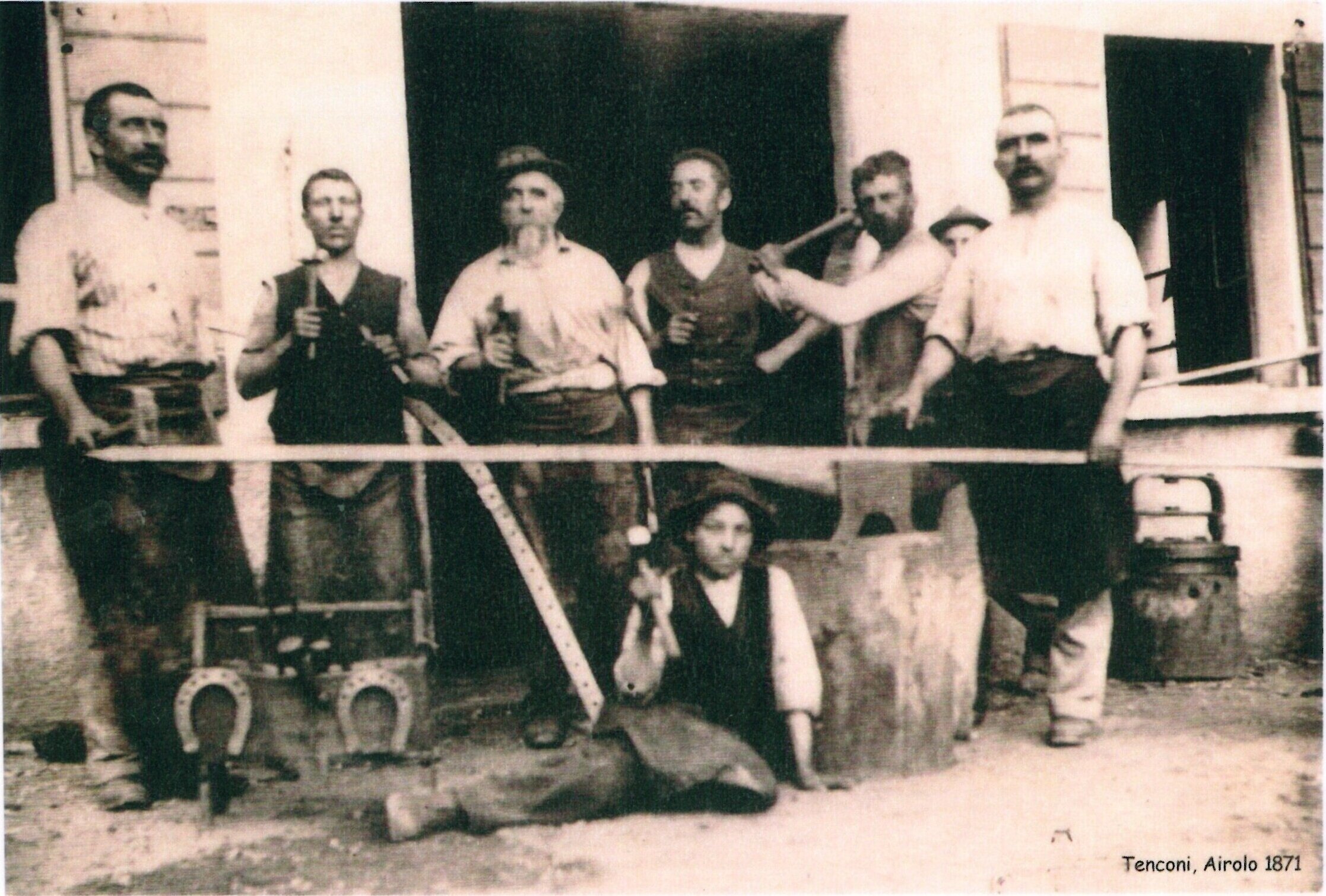 Ambrogio Tenconi (centre), Airolo 1871