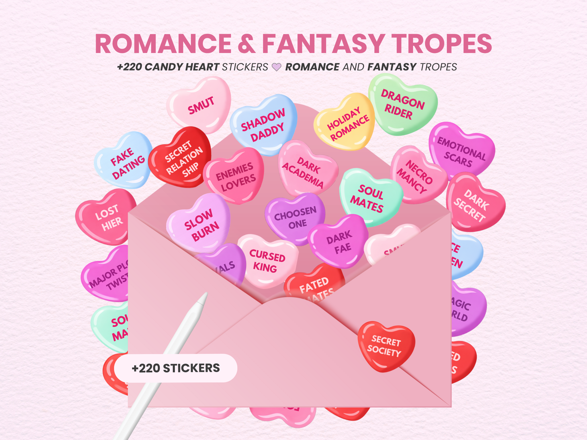 Romance & Fantasy Tropes Stickers