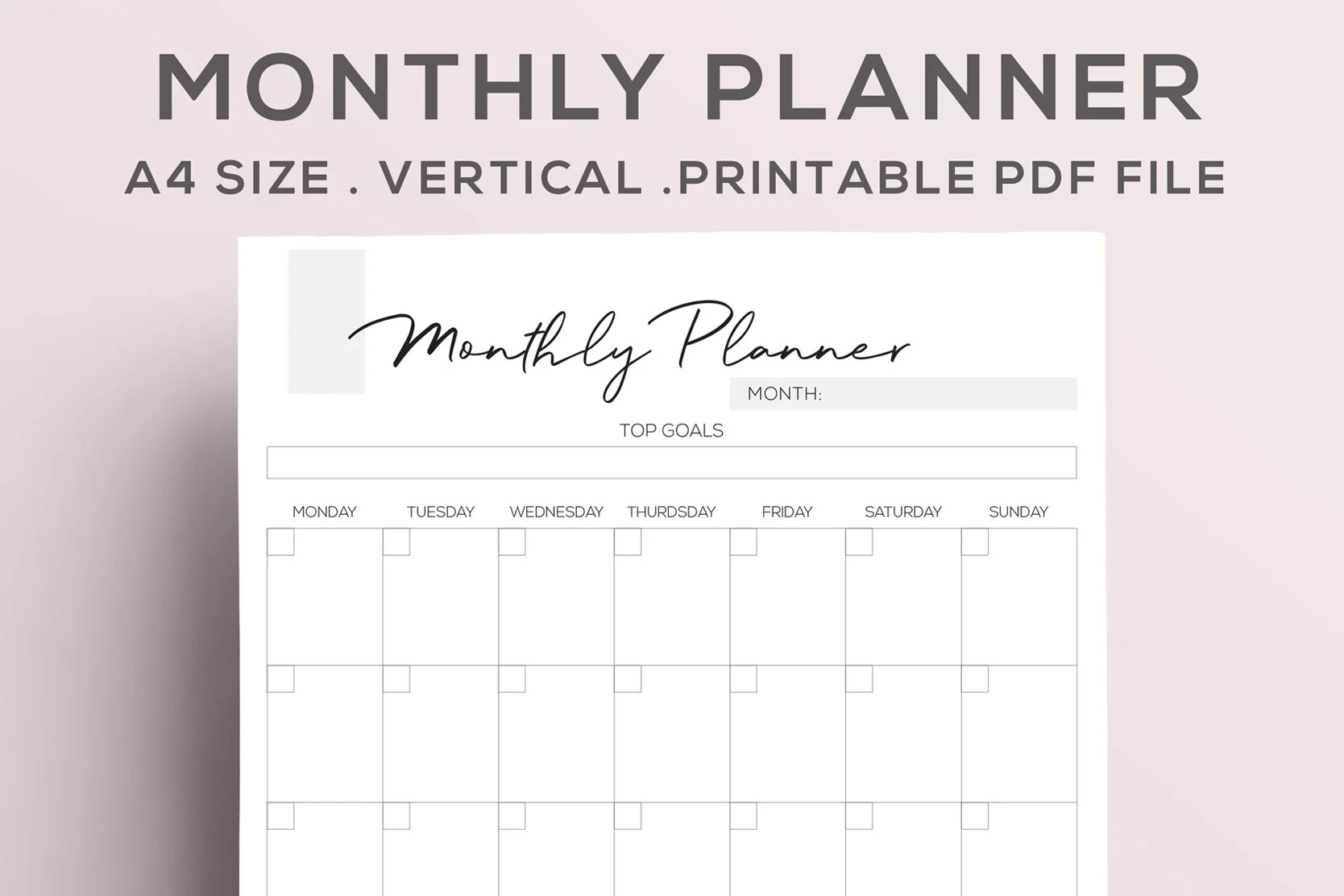 MINIMAL PRINTABLES - Personalized Planners by MADEtoPLAN