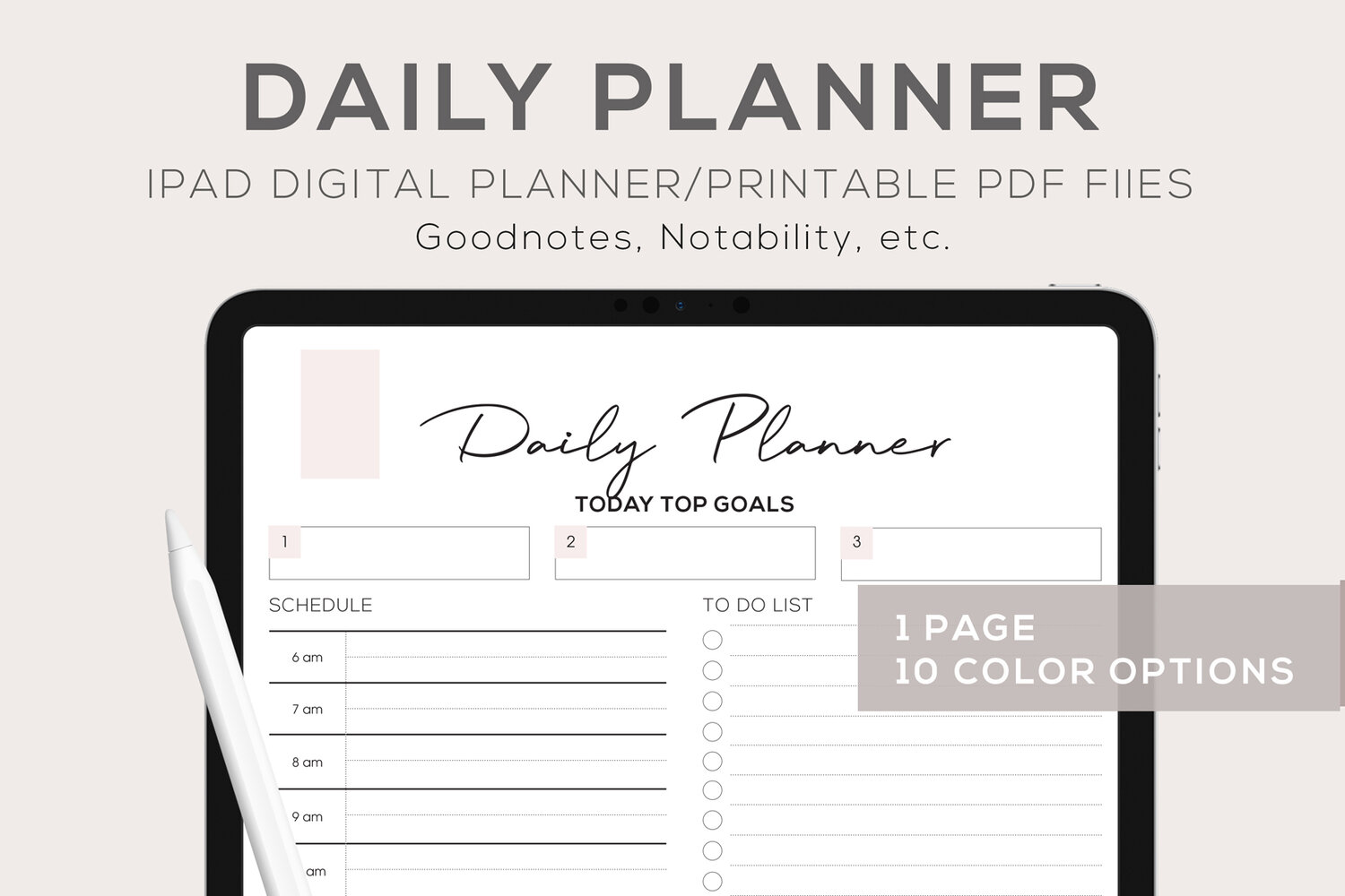 Digital Daily Planner — 2024 Digital Planners by MADEtoPLAN