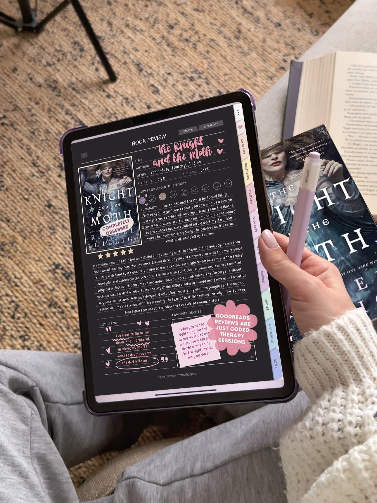 5 star read! This book ate my heart and soul!😭💔✏️ comment JOURNAL below and I will sent you the link to this dark mode Reading Journal 📚💌

Don&rsquo;t even get me started about the ending &hellip; I haven&rsquo;t been this obsessed with a book in
