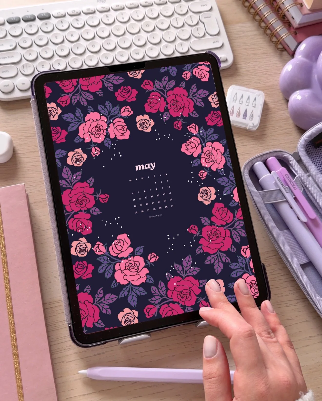MAY FREEBIES! 🌸🌷✨ - Comment 🔗MAY below and I will sent you details about upcoming free files 👀💌✨

Swipe left to see all free wallpapers, cute digital stickers and calendar included in upcoming freebie pack 🩷🌸

The emails are sent on the 1st da
