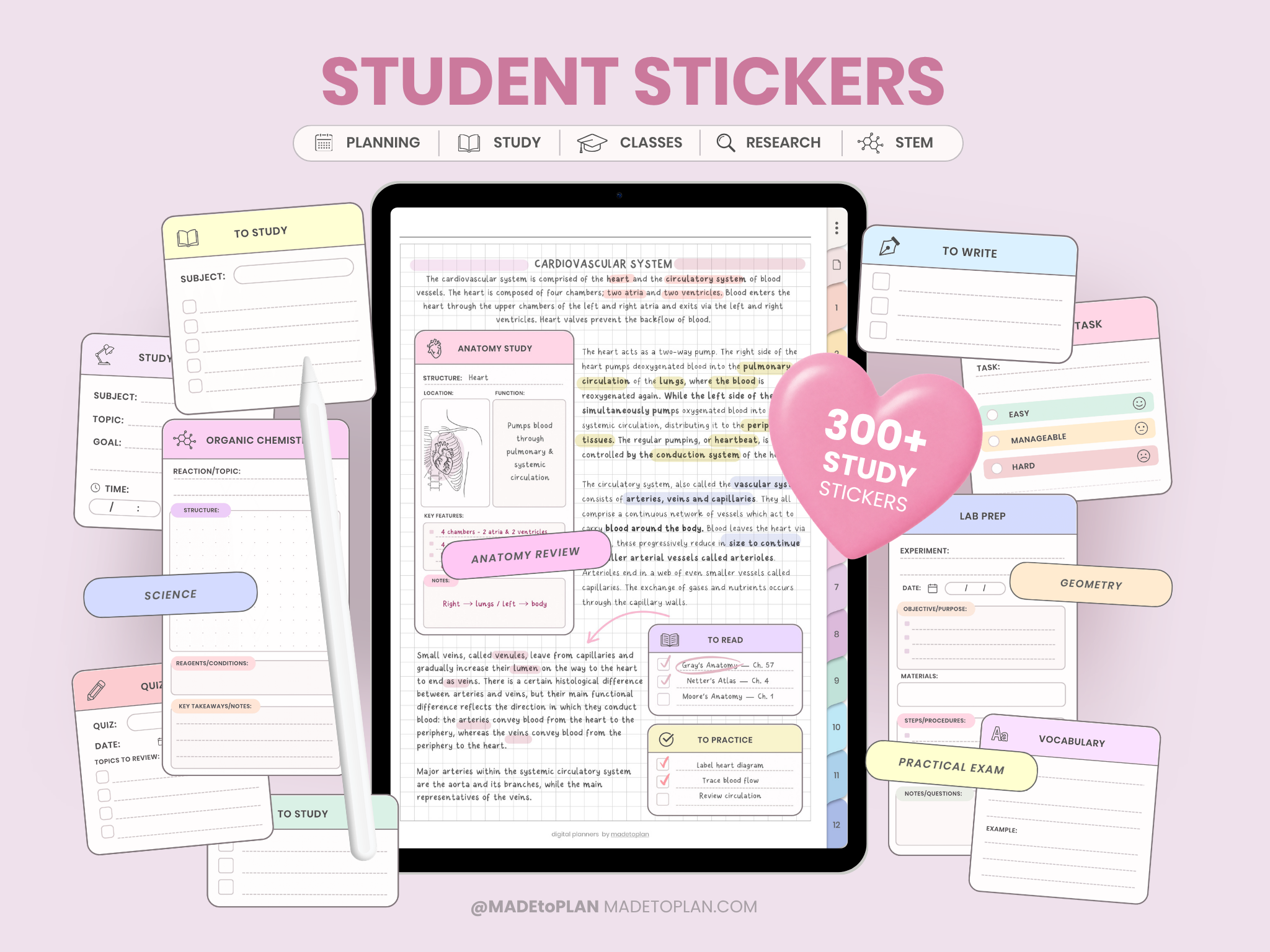 Study and Academic Stickers