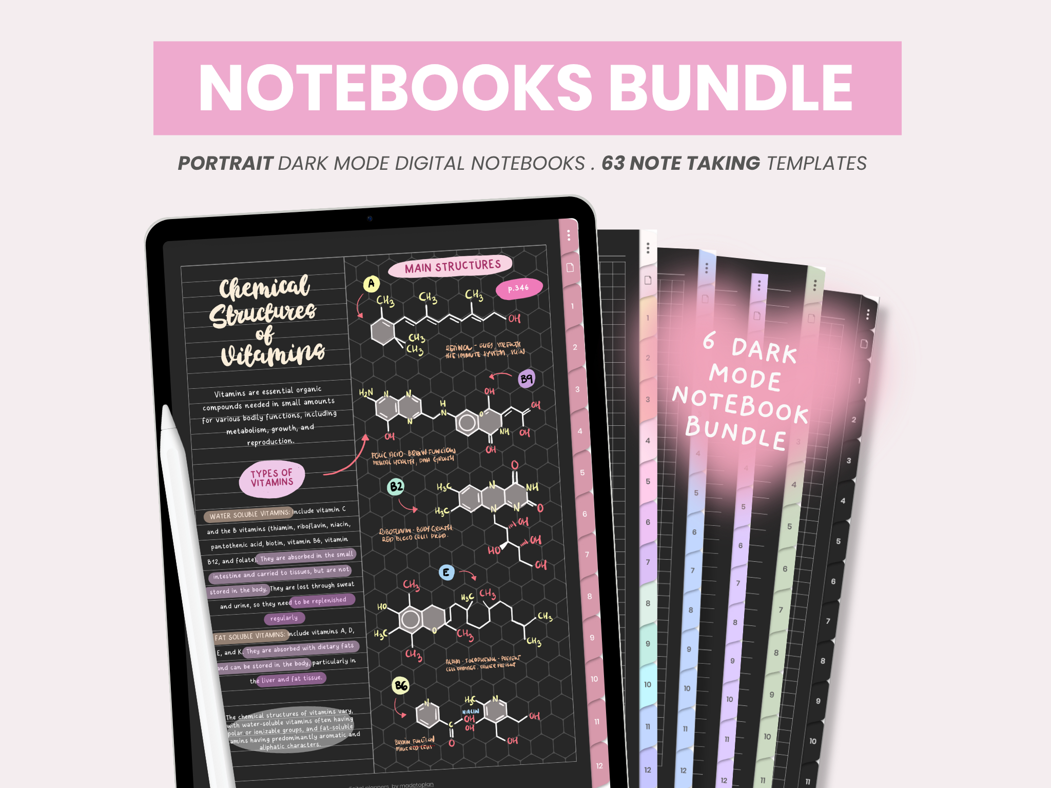 DARK MODE Notebooks - BUNDLE
