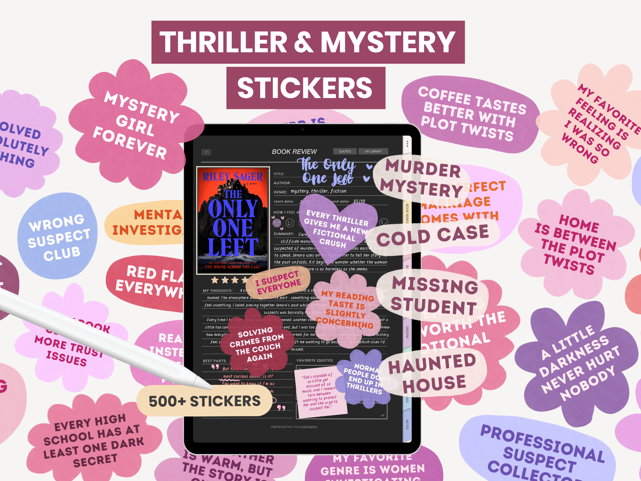 Mystery & Thriller Stickers