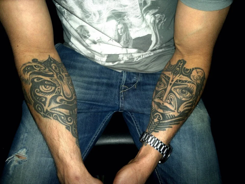 tattoo+shaman+mask+tribal+both+arms+male+female+julia+pandit+back+ink.jpg