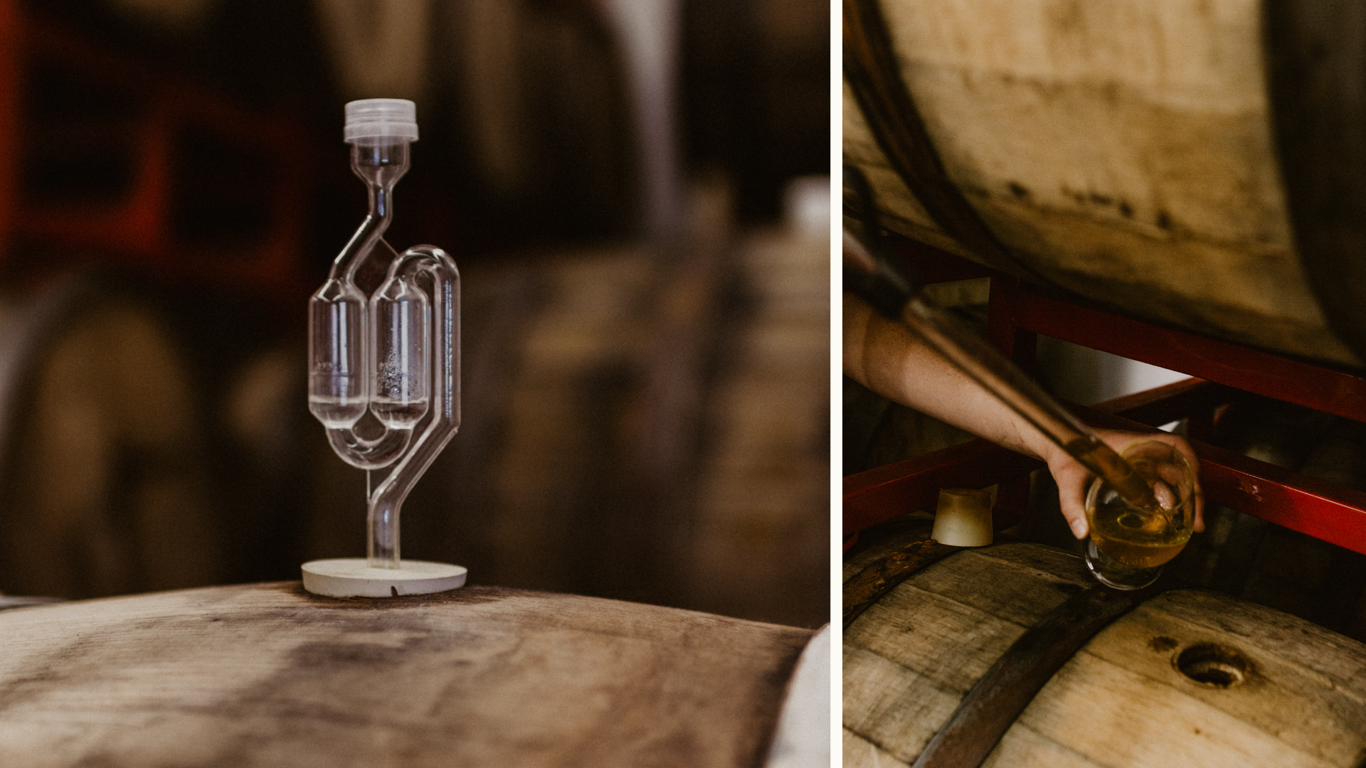 Some ciders are barrel-aged for months.