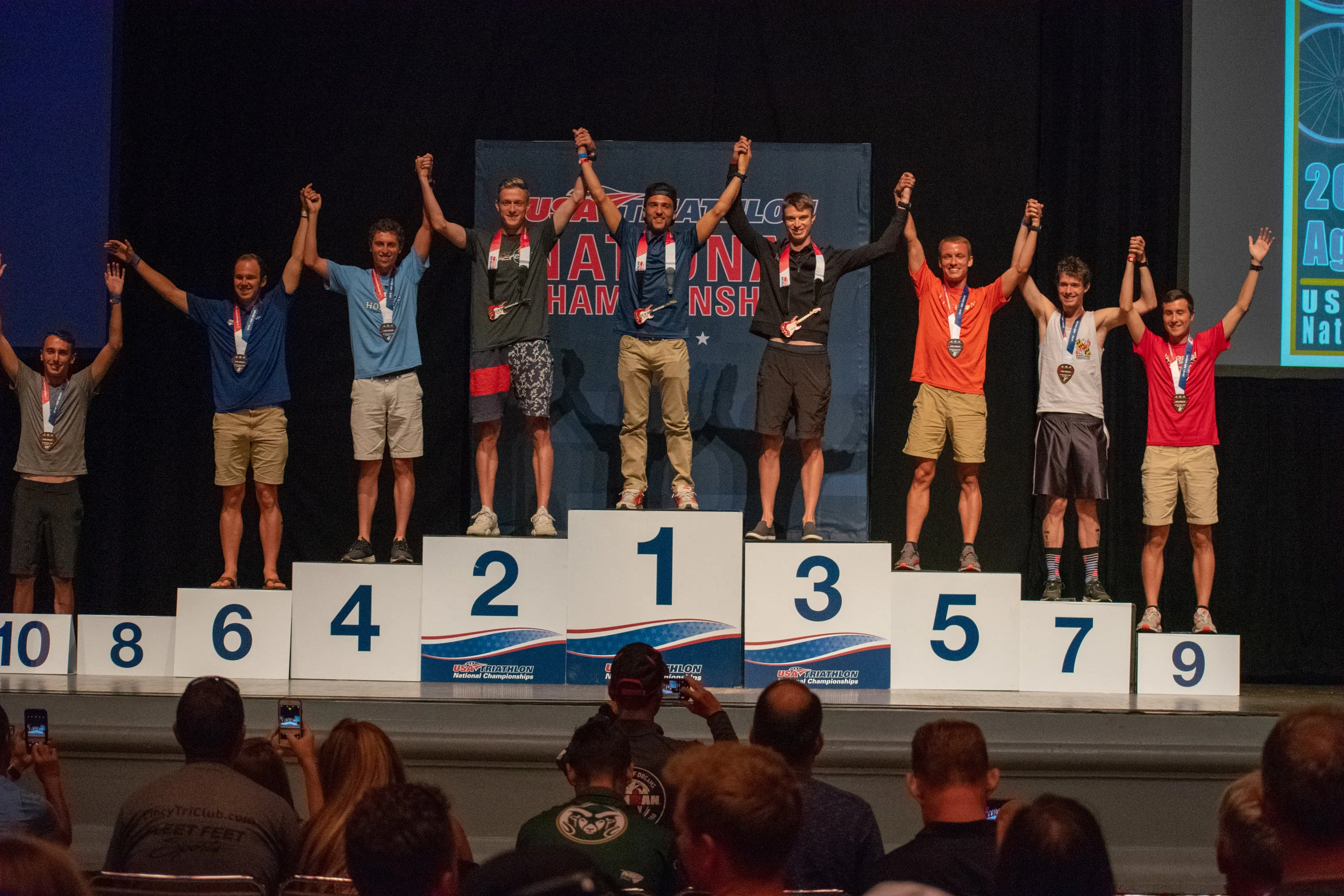 20-24 Age Group podium. (Peep fellow CLEMSON alum Jeff Case in 5th) (Also many good friends on this podium. Love these guys.) (Left to right: Tyler Woodward 10th, 8th missing, Matt Guenter 6th, Louis Levine 4th, Matt Murray 2nd, Me, Nick Noone 3rd, Jeff Case 5th, Andrew Frommer 7th, John Reed 9th)