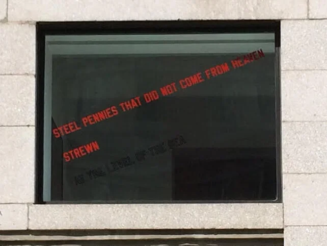 Lawrence Weiner - Steel Pennies