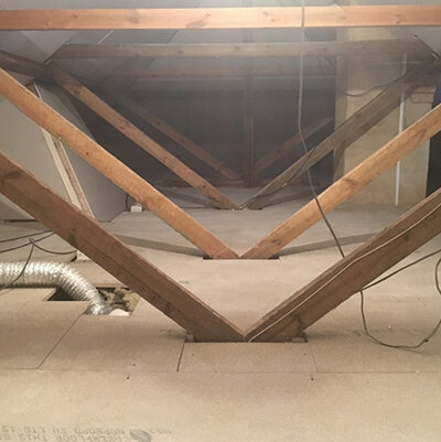 Loft insulating and boarding (Top Loft Services – Quoted separately)