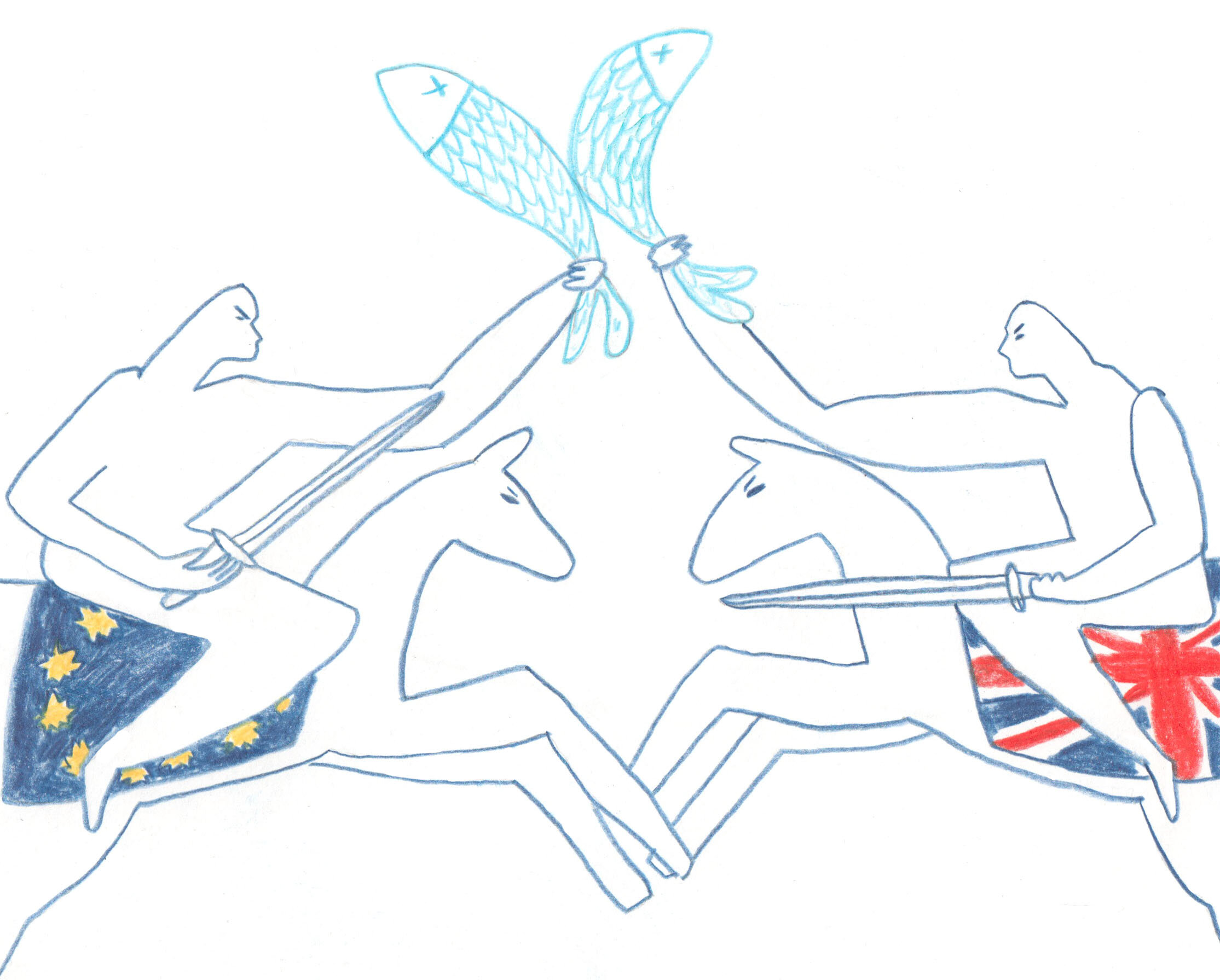 clash over fish matilda ellis .jpg